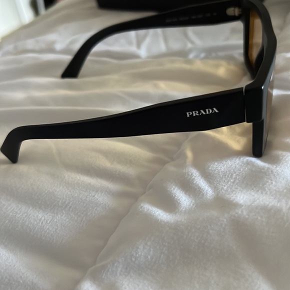 Prada PR19WSF Rectangle Sunglasses in 1AB2B - Picture 6 of 7